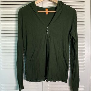 Lucy Brand Hooded Shirt